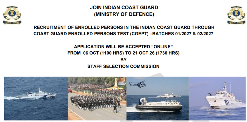 Indian Coast Guard Recruitment